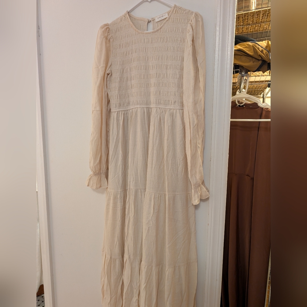 Cream Maxi dress